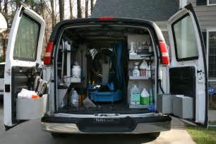 how to clean a van.